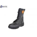 Composite Army Surplus Boots Sand Black Anti Pilling  Genuine Cow Leather for sale
