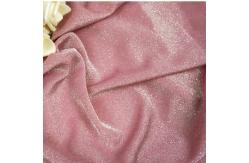 China Bright Pink Shiny Stretch Sequin Knit Fabric 40gsm Lurex Metallic Fabric supplier