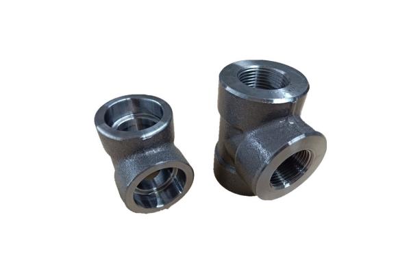 casting  ss pipefittings Forged fittings screw thread Equal tee Sand blasting