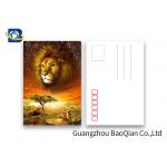 Lion Pattern 3D Lenticular Postcards 3D Souvenir For Tourist Promotion Gift for sale