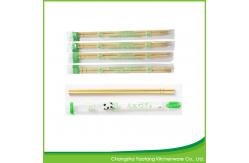 China 23cm Customized Round Bamboo Chopsticks Disposable With OPP Wrapper supplier