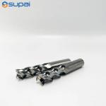Supal 1/4 Inch Square End Aluminum End Mill DLC Coated 35º-45º Helix Angle Center Cutting for sale