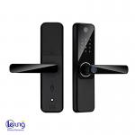 Remote Unlocking Card Code Fingerprint Door Lock With Camera For 5050mm Mortise for sale