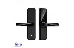 China Peephole Camera Digital Door Lock Fingerprint Card Smartlock Tuya supplier