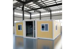 China Steel Frame 40ft Expandable Container Home For Space Saving And Easy Assembly supplier