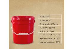 China 10L Capacity Clear Plastic Pail Bucket Barrels with Lid Convenient and Versatile supplier