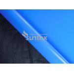 Blue Silicone Coated Fiberglass Fabric For high temperature removable pads for sale