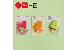 China School Stationery Fruit Popsicle Shape Eraser Cute Rubber for Students Using supplier