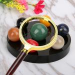 70mm Handheld Reading Magnifier 10x Handheld Magnifying Glass Ergonomics Handle Design for sale