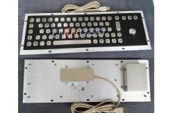 China Stable Performance Industrial Metal Computer Keyboard , Well Compatible Trackball Keyboard supplier