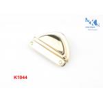 Light Gold Handbag Twist Lock 48mm , High Grade Turn Lock Clasp Hardware