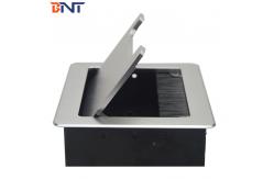 China Multifunctional power data grommet Brush Table Mount Embedded Desktop Brush Flip Up Socket supplier