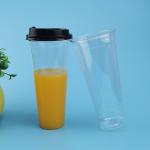 PET Leakage Proof 700ml Plastic Bubble Tea Cups for sale