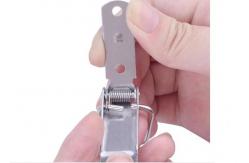 China 180kg Milled Steel Spring Loaded Hasp For Clamping Toolbox supplier