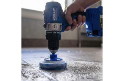 China Multi-Purpose Drill Brush Kit  Blue and White cleaning Scrub Pads supplier