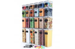 China Hot Selling Plastic Cereal Storage Jars Airtight Food Storage Container Set supplier