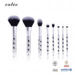 China ODM Cosmetic Makeup Brush Set Private Label 8pcs Face Eye Soft Dense Synthetic Hair Metal Handle manufacturer