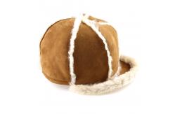 China Outdoor Lamb Custom Sheepskin Beanie Hat With Customized Plain Dyed Pattern supplier