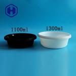 37oz 44oz 51oz Round Plastic Food Storage Container Stackable Spill Proof for sale
