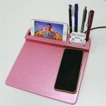 ultraportable Wireless Charging Mouse Pad With Pen Holder lightweight 10W for sale
