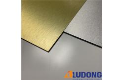 China Sparkling ACP Brushed Aluminum Composite Panel 1000mm Length supplier