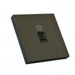 RJ11 Multimedia Wall Socket , Telephone Socket Outlet Stainless Steel for sale