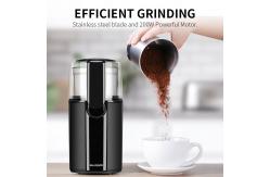 China Black Powerful Motor Custom Coffee Grinder Stainless Steel Blades Beans Nuts Spice supplier