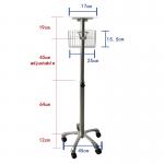 High-quality Customized medical monitor stand/medical monitor trolley cart
