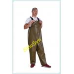 China FQY1909 Khaki PVC Safty Pinched Chest/ Waist Protective Working Fishery Men Pants for sale