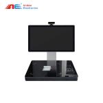OEM ODM RFID Library Book Borrow And Return Machine Self Service Kiosk With Built-In Thermal Printer Barcode Scanner for sale