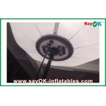 White Inflatable Lighting Decoration Stand Ball With Mental Frame