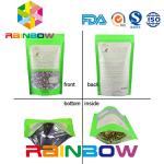 The most fresh raw material pouch with stand up Aluminum Foil packaging with printing / Food grade packaging for sale