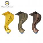 Furniture Table Legs Gold Steel Round Conical Luxury Sofa Feet Straight Leg Hardware Furniture Legs for the Cabinet Sofa for sale