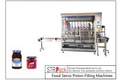 China 8 Nozzles Automatic Bottle Filling Machine For Cherry Jam Jelly supplier