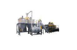 China Dewatering Plastic Washing Recycling Machine 500-5000kg/H Plastic Scrap Washing Plant supplier