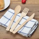 Disposable Bamboo Knife And Fork Spoon Set Degradable Induividual Cutlery Set