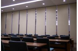 China MDF + Aluminum Office Partition Walls / Conference Room Sliding Folding Partitions supplier