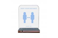 China Acrylic Response Time 5ms LED Warning Sign supplier