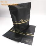 Laminated Material Plastic Pouches Packaging , Stand Up Zipper Pouch With One - Way Valve for sale