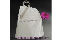 China SGS White 0.07mm PE Drawstring Bag For Mobile Phone supplier