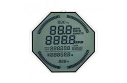 China Round Transflective Lcd Display , Flexible Lcd Display For Instrumentation  supplier