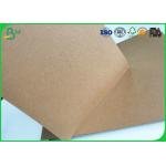 Brown Kraft Liner Paper Board 80gsm - 350gsm Stretching Resistance For Cement Bag Paper for sale