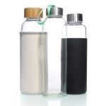 Customized Logo High Borosilicate Glass Water Bottles Tumbler BPA FREE Water Drinking Bottle for sale