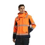 Rainproof HI VIS Softshell Jacket Fire Proof For Railway Workers