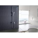 Chrome Finished Brass Bathroom Shower Set ROVATE Adjustable Handheld Shower for sale