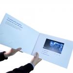 Custom Logo 5 Inch LCD Video Brochure Card 800*480P With Eva for sale