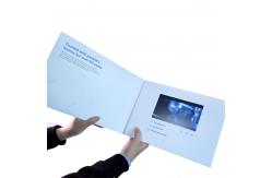 China Custom Logo 5 Inch LCD Video Brochure Card 800*480P With Eva supplier