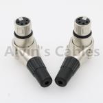 Right Angle XLR 4 Pin Video Connector Camera Cable Connectors Arri Alexa Camera Monitor for sale