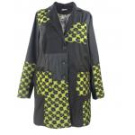 Fitted Type Womens Faux Leather Jackets Buttons Closure Type Slim Shape for sale