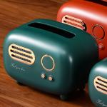 Desktop Vintage Retro Radio Model Tissue Box Plastic Material for sale